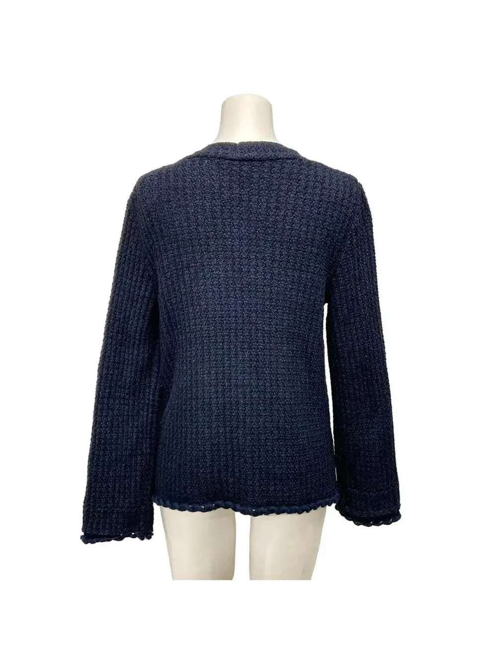 Chanel Navy Black [Outer Fabric] Cotton #285662C10B